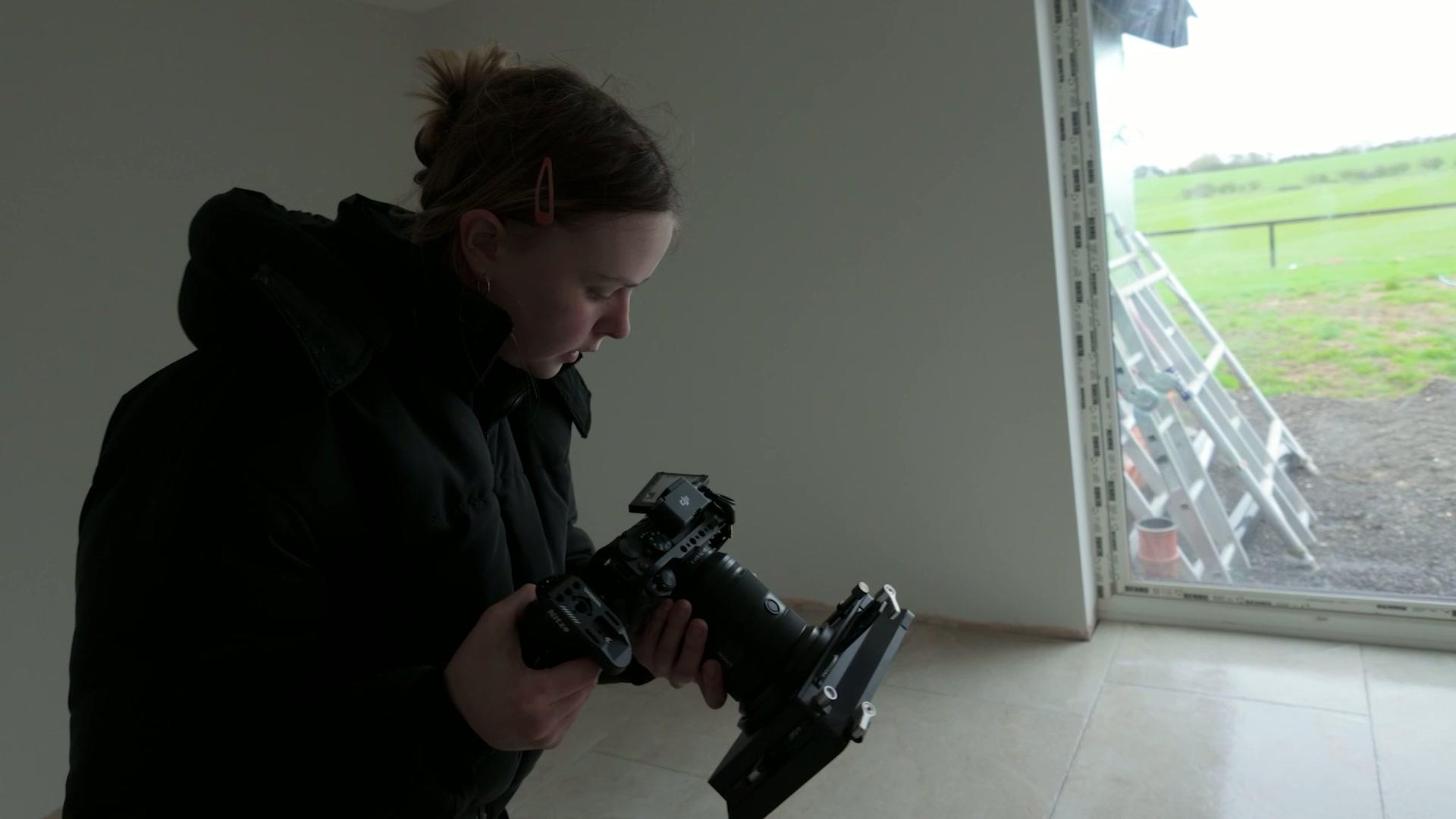 Our team filming a client's project