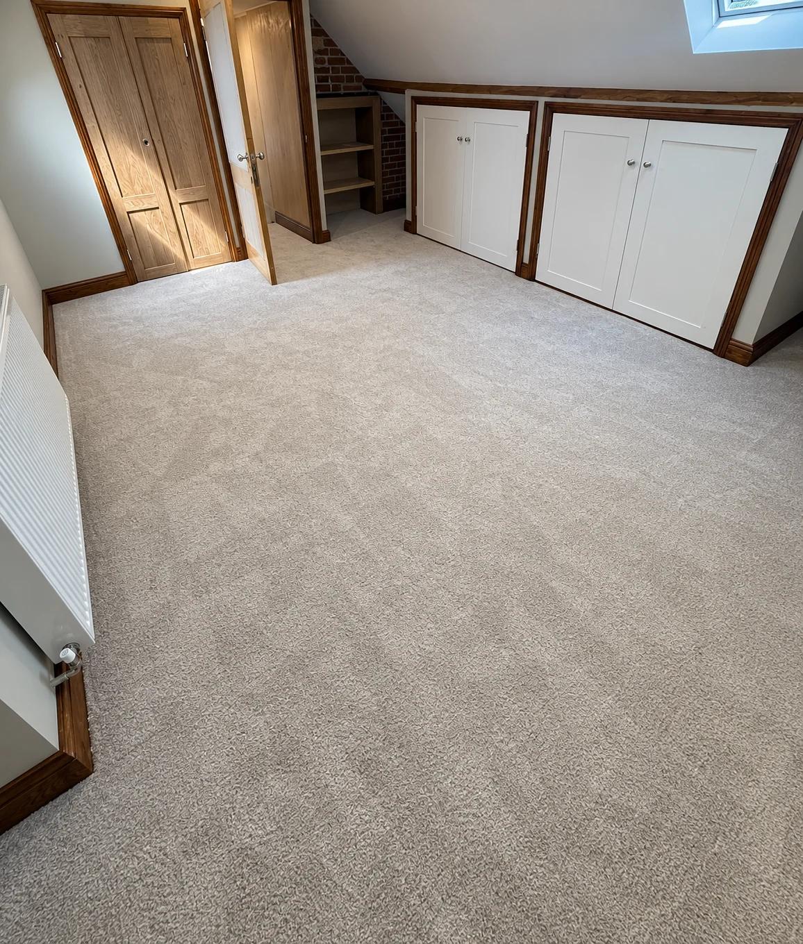 A room with new flooring fitted by Saul's Flooring